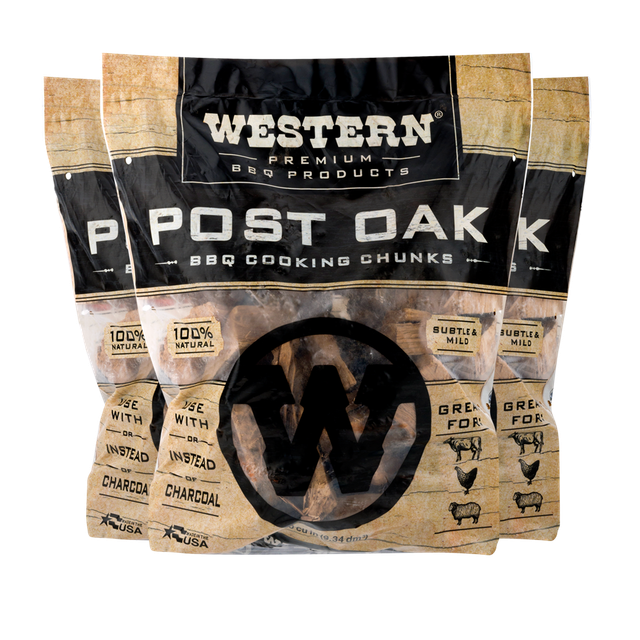 Western Post Oak BBQ Cooking Wood Chunks